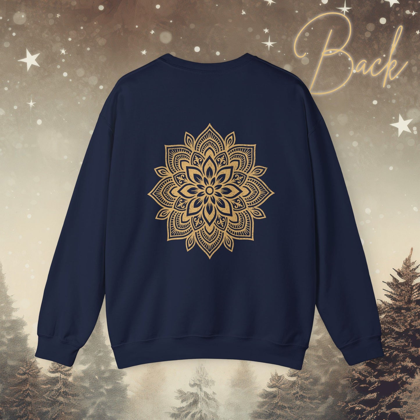 Cozy Breathe Sweater - Mandala Back Print
