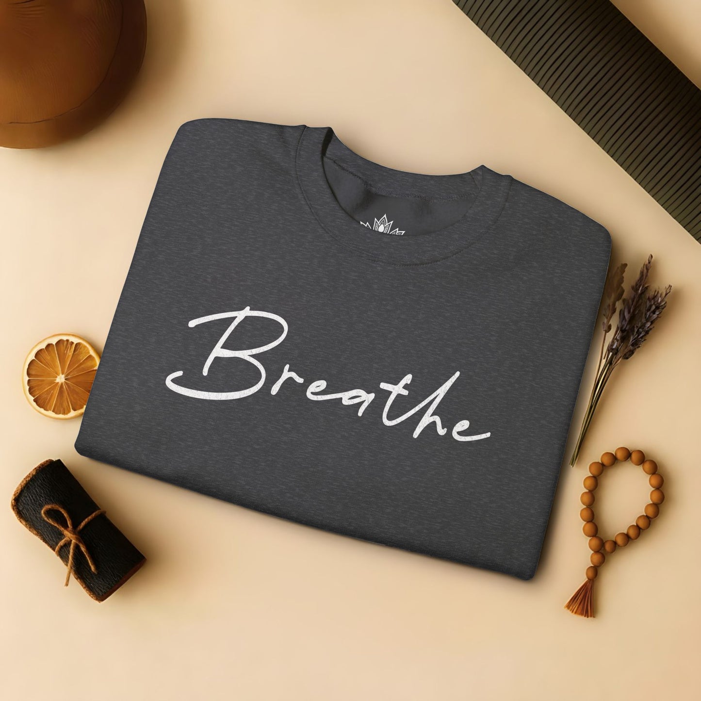 Cozy Breathe Sweater - Mandala Back Print