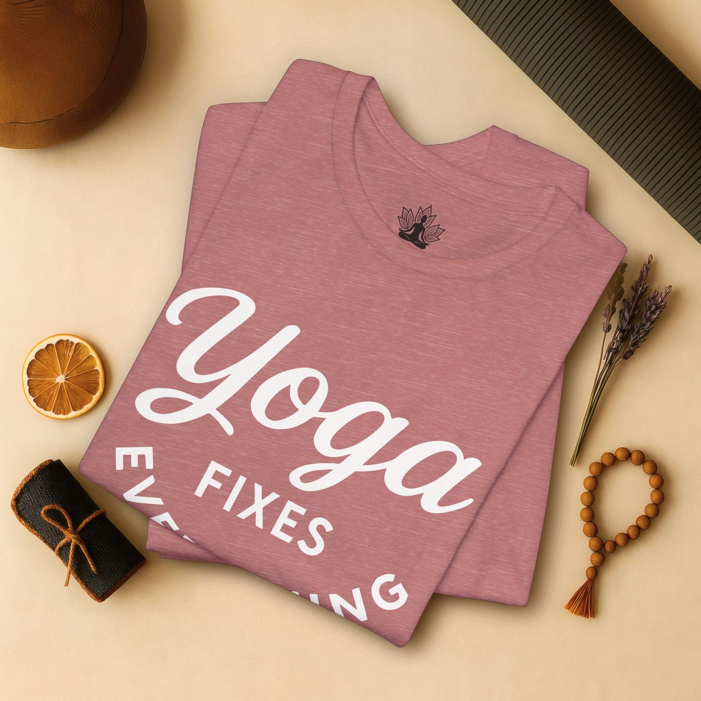 Yoga Fixes Everything – Minimalist Yoga Graphic Tee