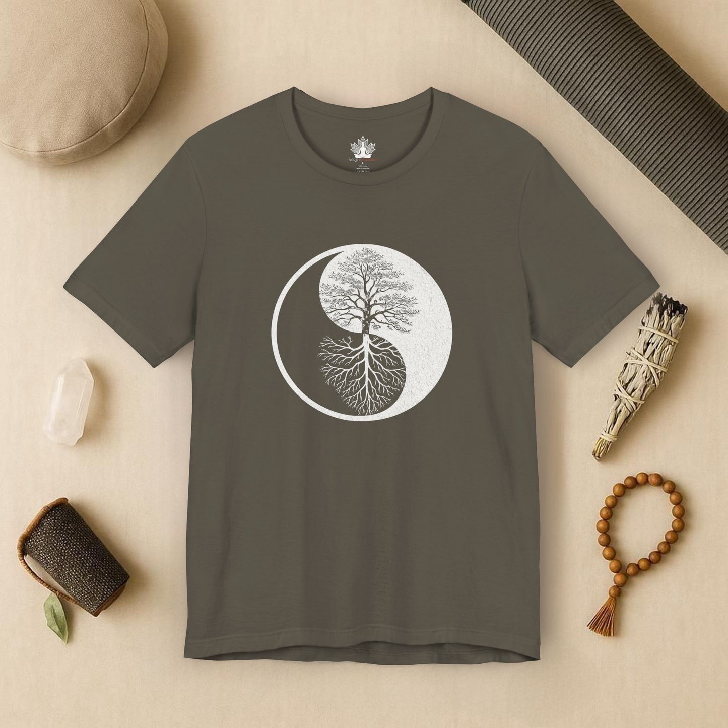 Yin Yang Tree of Balance - Spiritual Nature Tee