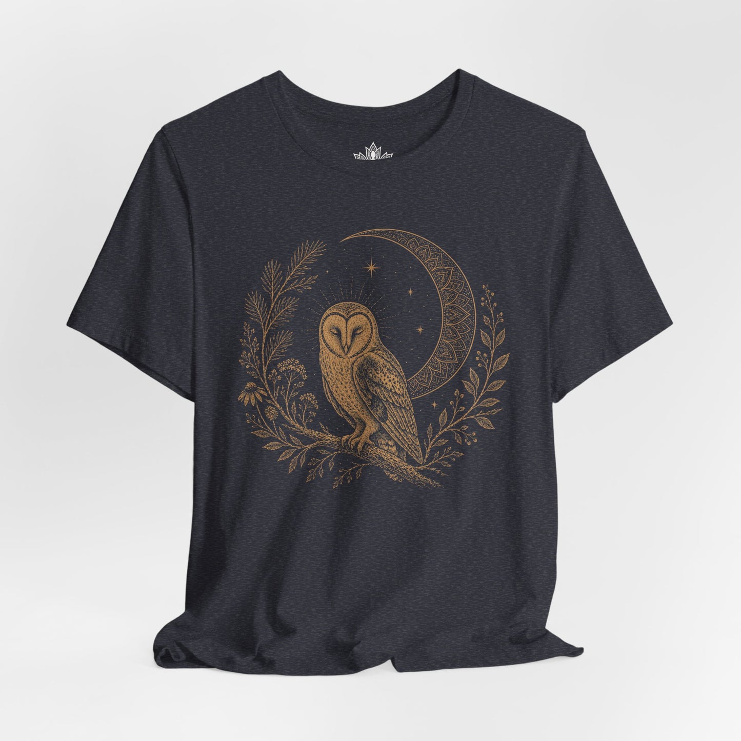 Barn Owl Mandala Moon Tee