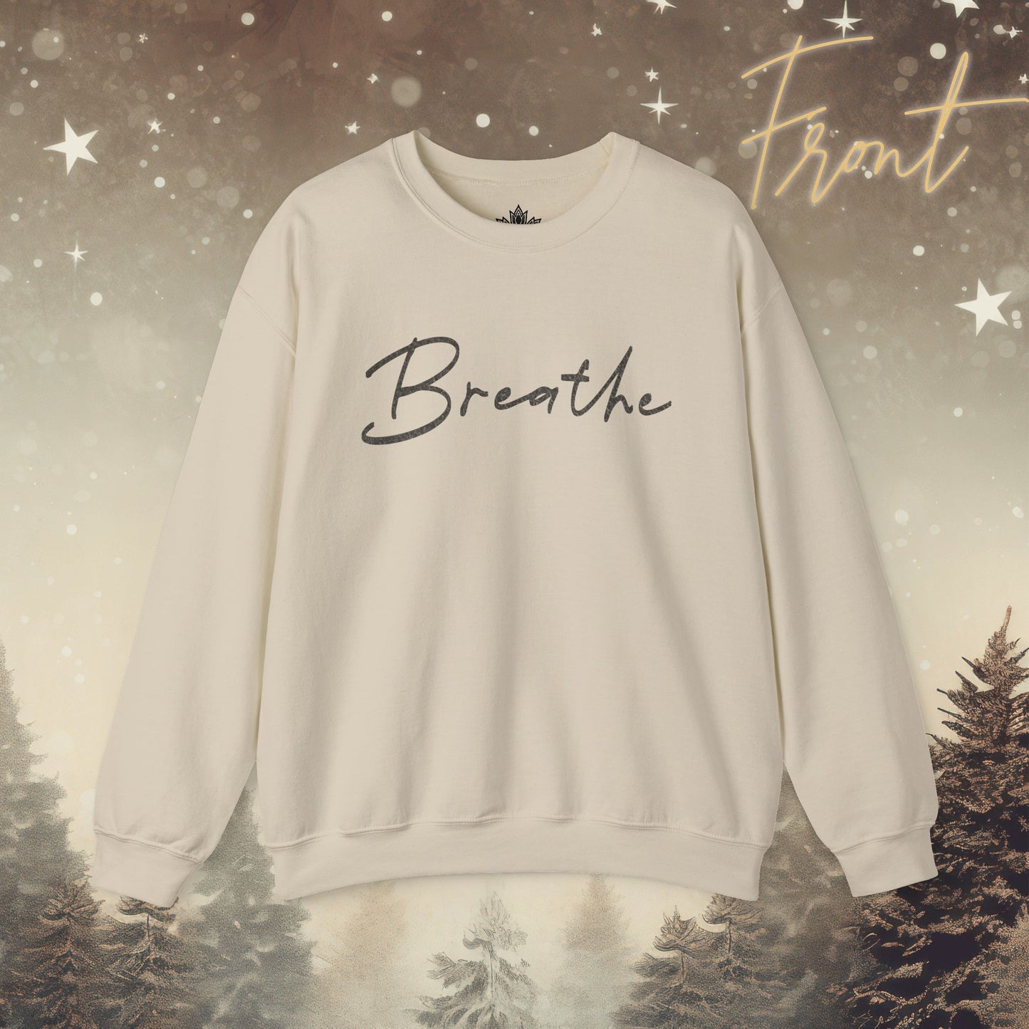 Cozy Breathe Sweater - Mandala Back Print