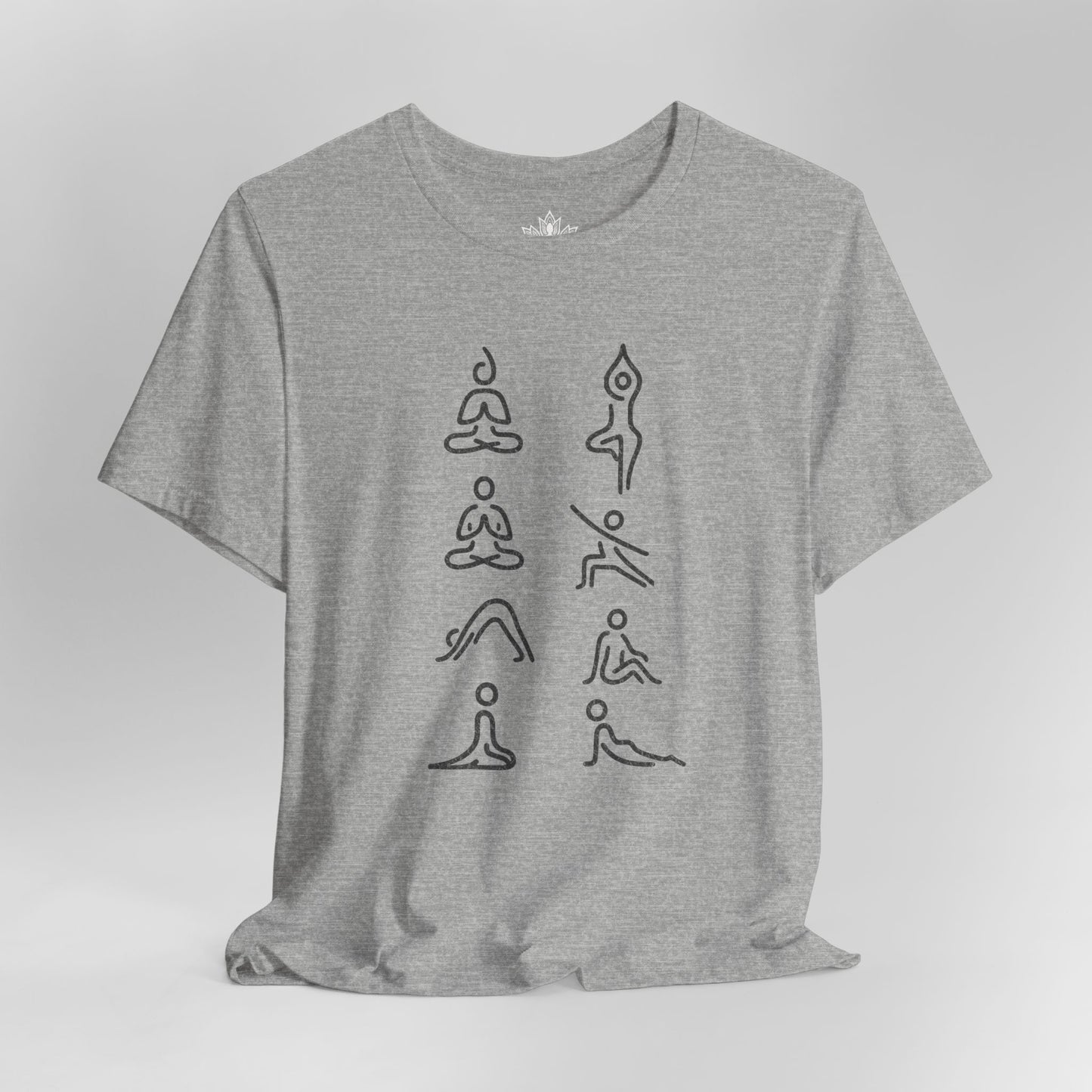 Minimalist Yoga Poses – Mindful Line Art Men Tee