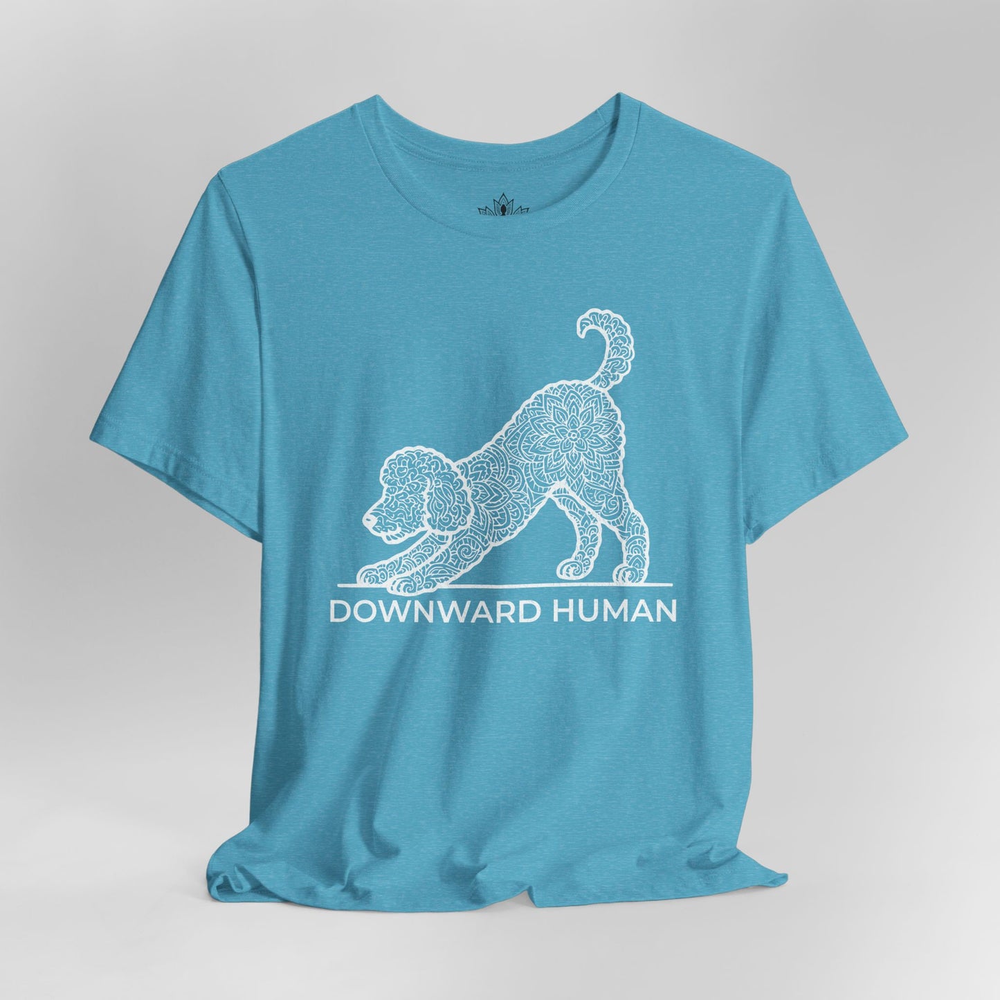 Labradoodle Mandala 'Downward Human'