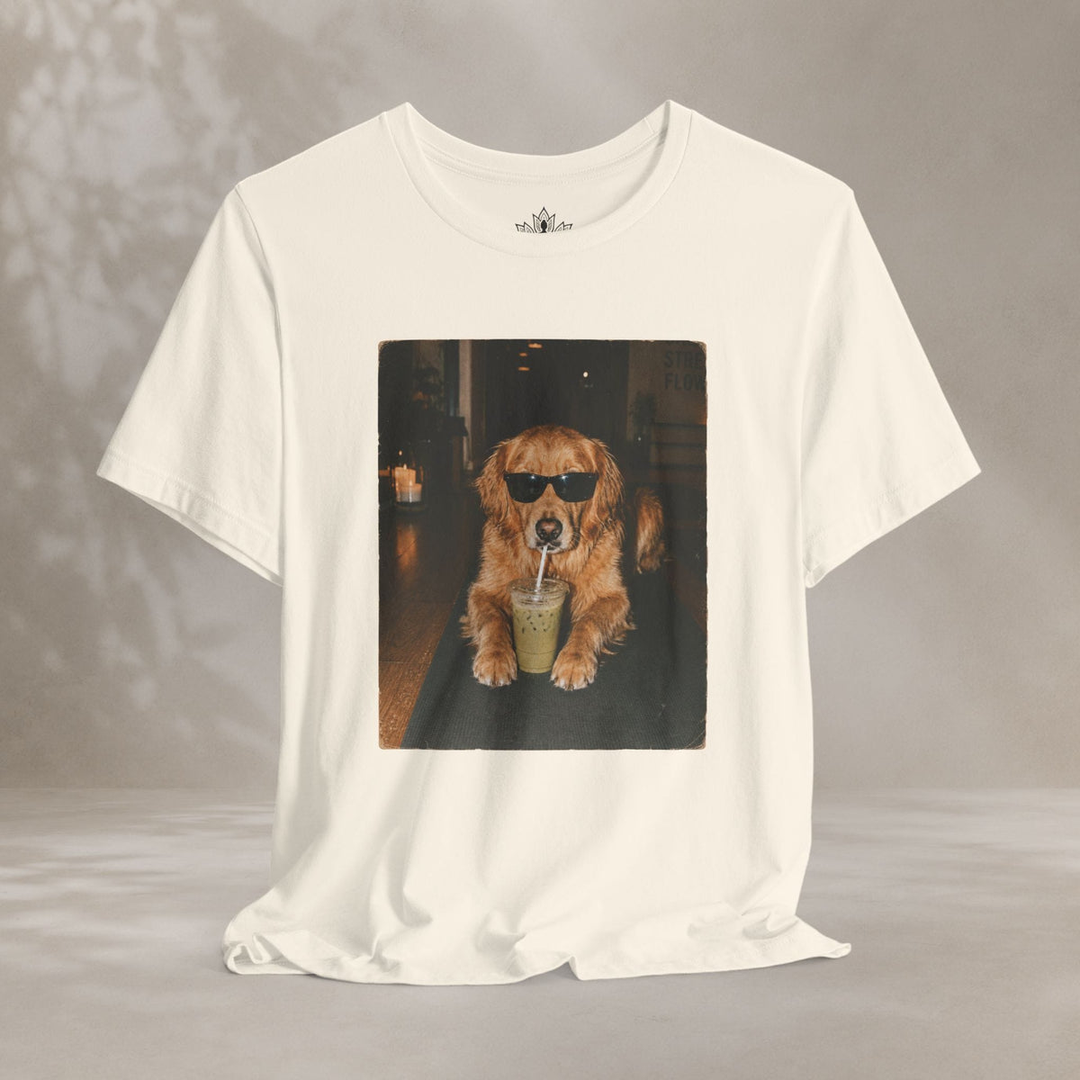 Printify T-Shirt Yogi Dog With Swag Tee Yogi Dog With Swag Tee