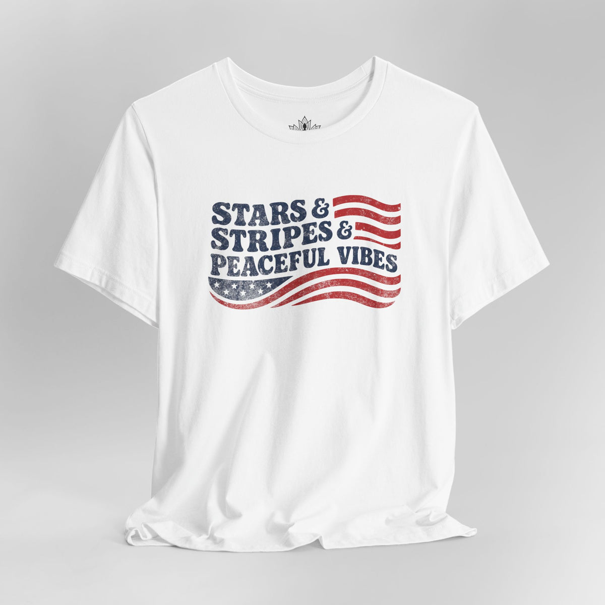 Stars & Stripes & Peaceful Vibes Men Tee