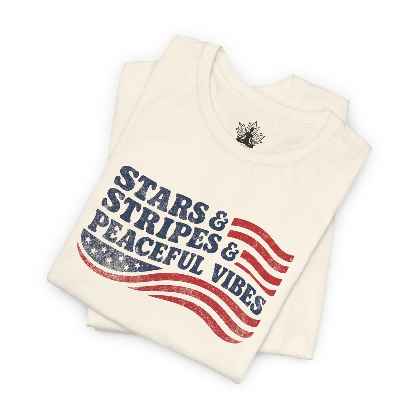 Stars & Stripes & Peaceful Vibes Men Tee