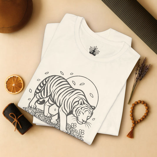 Peaceful Tiger – Mandala Flow Tee