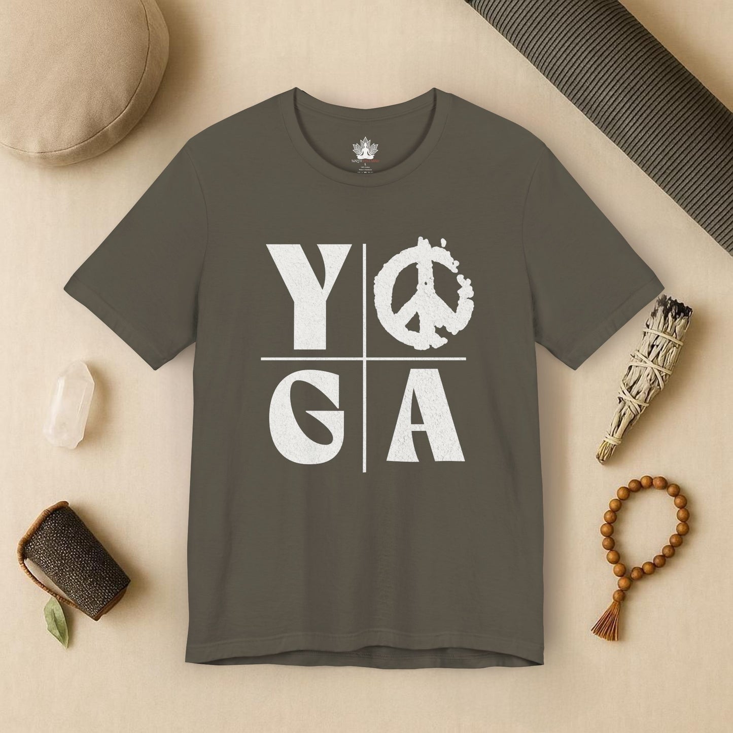 Bold Yoga – Modern Grid Tee