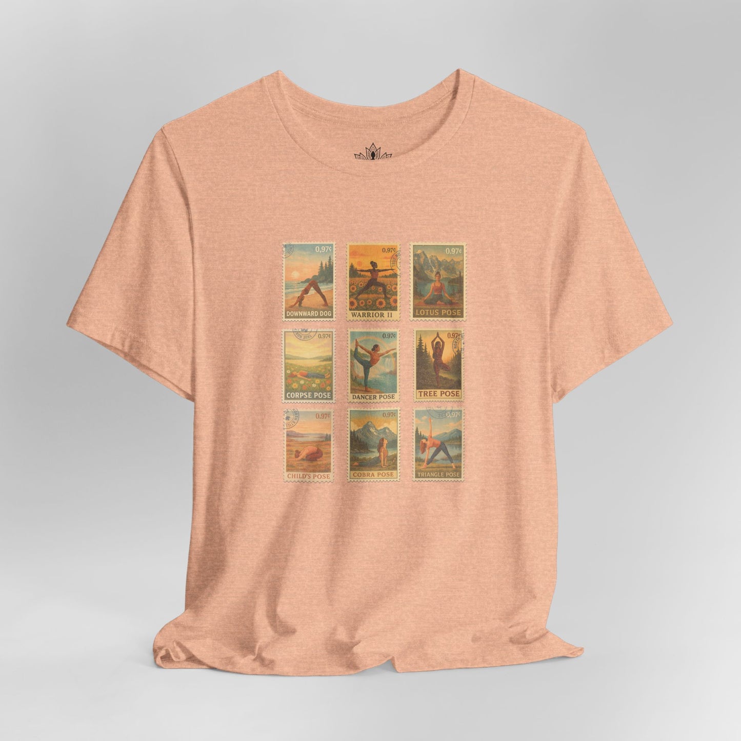 Postures de yoga – Timbres Vintage