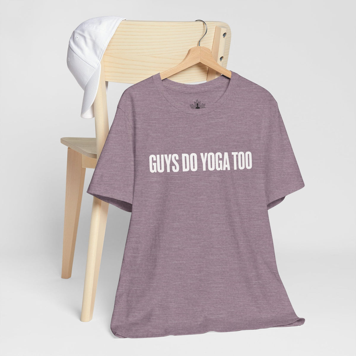 Printify T-Shirt Guys Do Yoga Too Minimalist Tee Guys Do Yoga Too Minimalist Tee