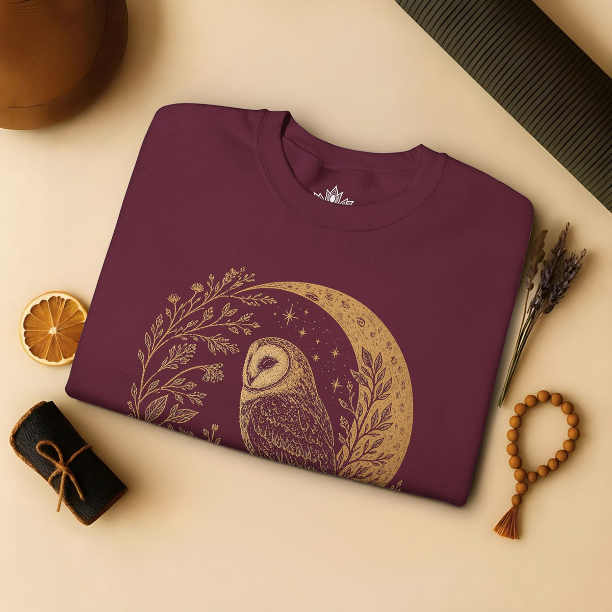 Printify Sweatshirt Mystical Barn Owl Sweatshirt Mystical Barn Owl Sweatshirt
