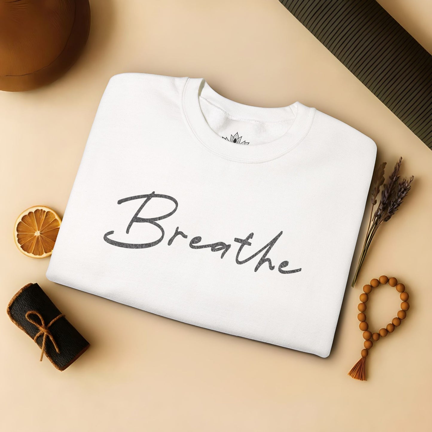 Cozy Breathe Sweater - Mandala Back Print