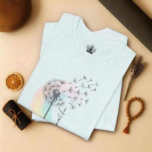 Dandelion Rainbow - Just Breathe Tee