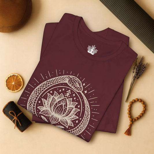 Ouroboros Lotus - Mystic Snake Tee