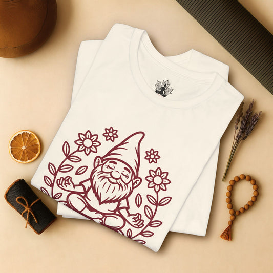 Gnomaste – Funny Meditating Gnome Tee
