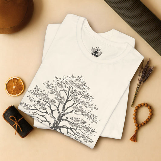 Sacred Tree of Life – Yoga Nature Minimalist Tee