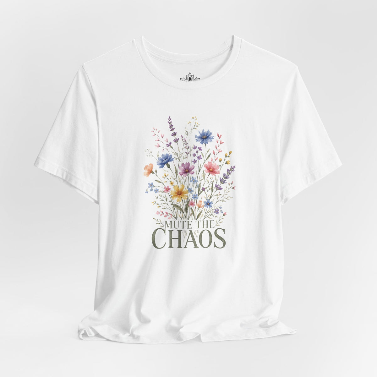 Printify T-Shirt Mute The Chaos Wildflowers Tee Mute The Chaos Wildflowers Tee