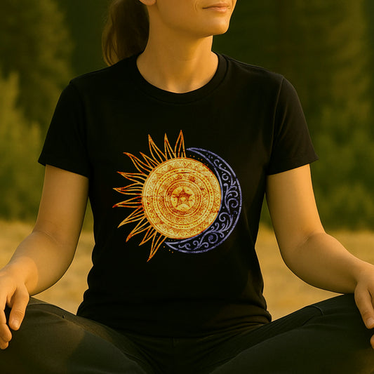 Sun & Moon Yin Yang Yoga Tee
