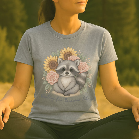 A Savasana Mood – Cute Raccoon Yoga Tee