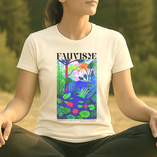 Peace in the Chaos – Fauvisme Lotus Tee