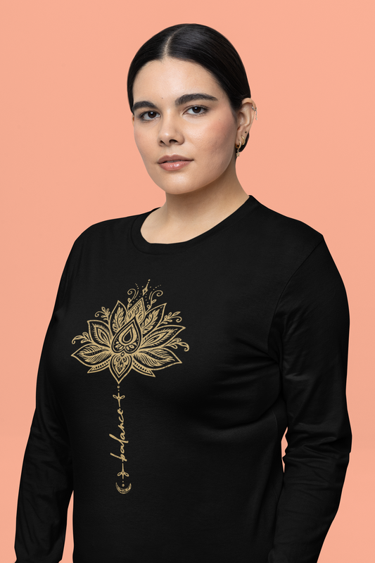 Balance Within - Long Sleeves Lotus Tee