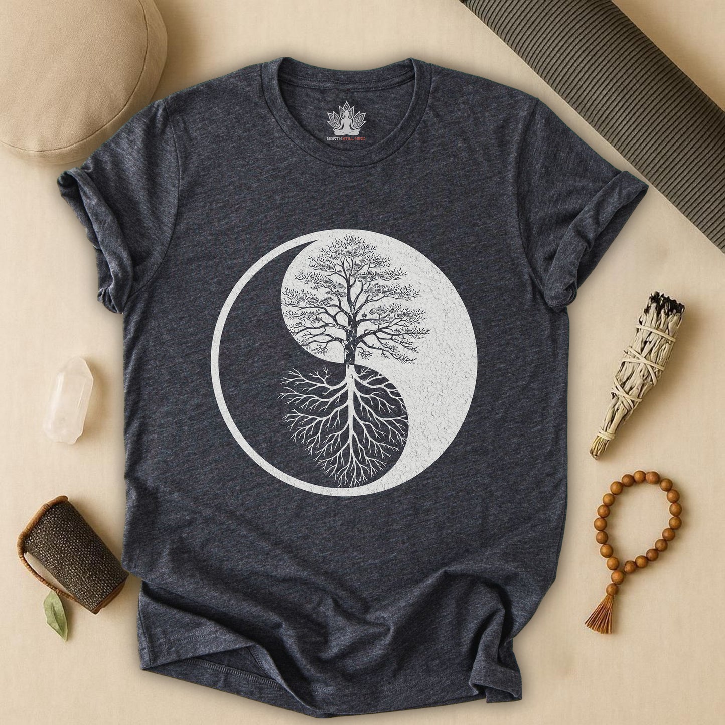 Yin Yang Tree of Balance - Spiritual Nature Tee