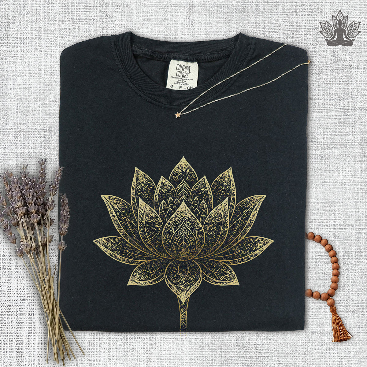 Golden Lotus Comfort Colors Tee