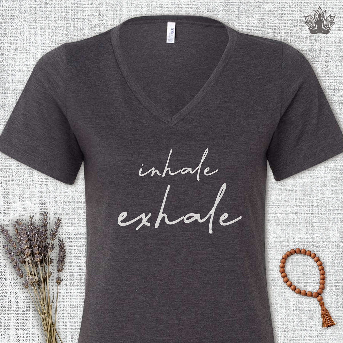 Inhale Exhale V-Neck Tee