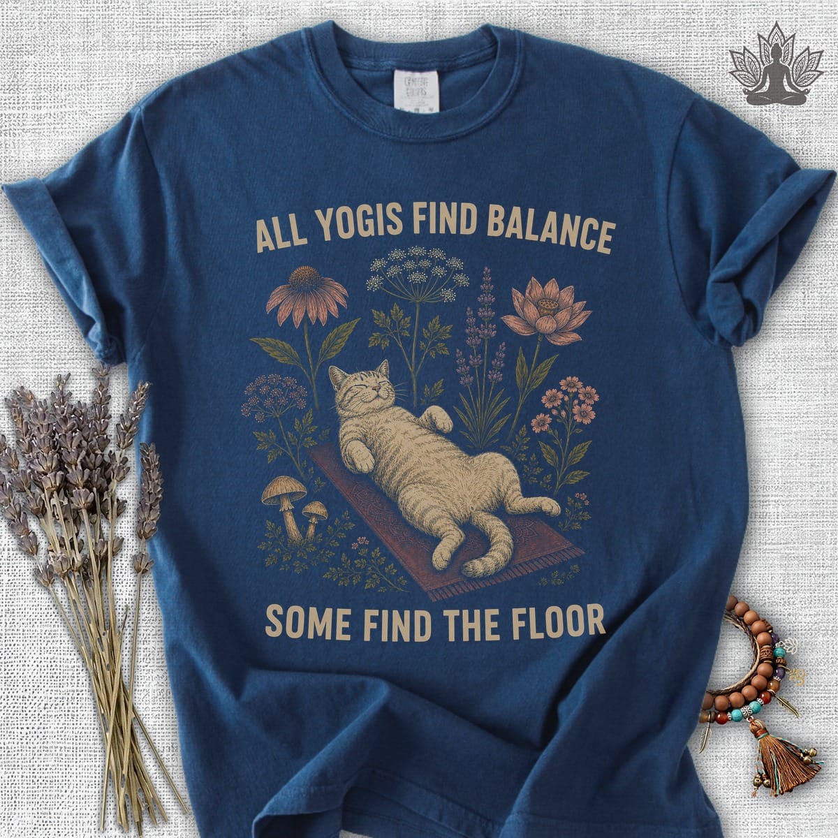 Printify T-Shirt Some Yogis Find Balance Comfort Colors® Tee Some Yogis Find Balance Comfort Colors® Tee