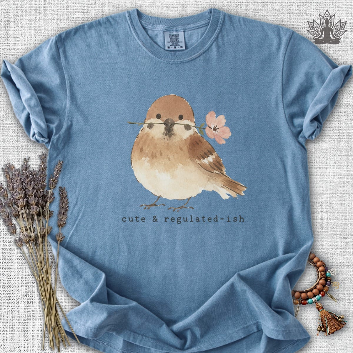 Printify T-Shirt Cute & Regulated-ish Sparrow Comfort Colors® Tee Cute & Regulated-ish Sparrow Comfort Colors® Tee