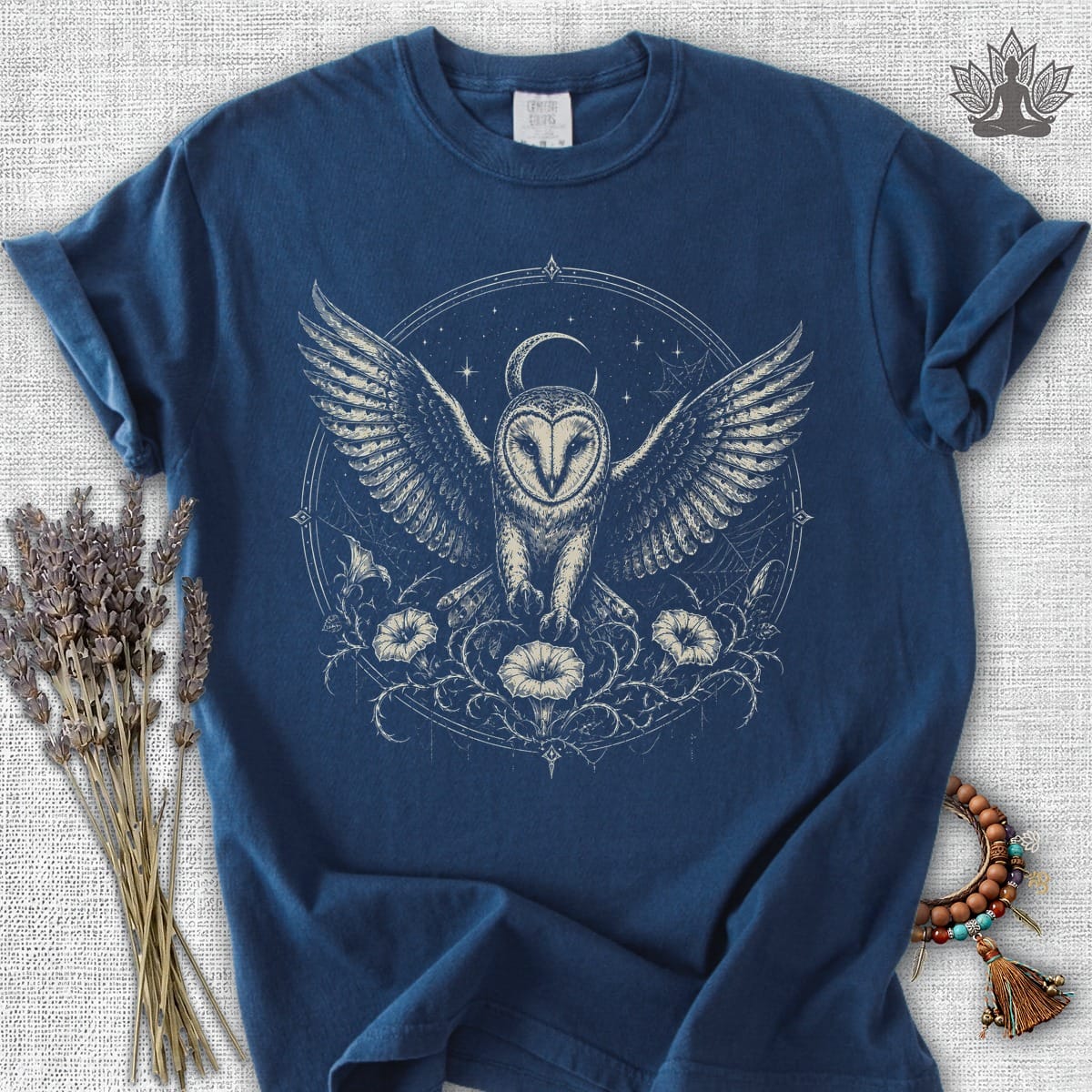 Printify T-Shirt Mandala Owl Halloween Comfort Colors® Tee Mandala Owl Halloween Comfort Colors® Tee