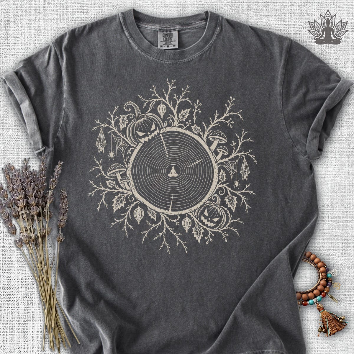 Printify T-Shirt The Quiet Center: Haunted Woods Halloween Edition Comfort Colors Tee The Quiet Center: Haunted Woods Halloween Edition Comfort Colors Tee