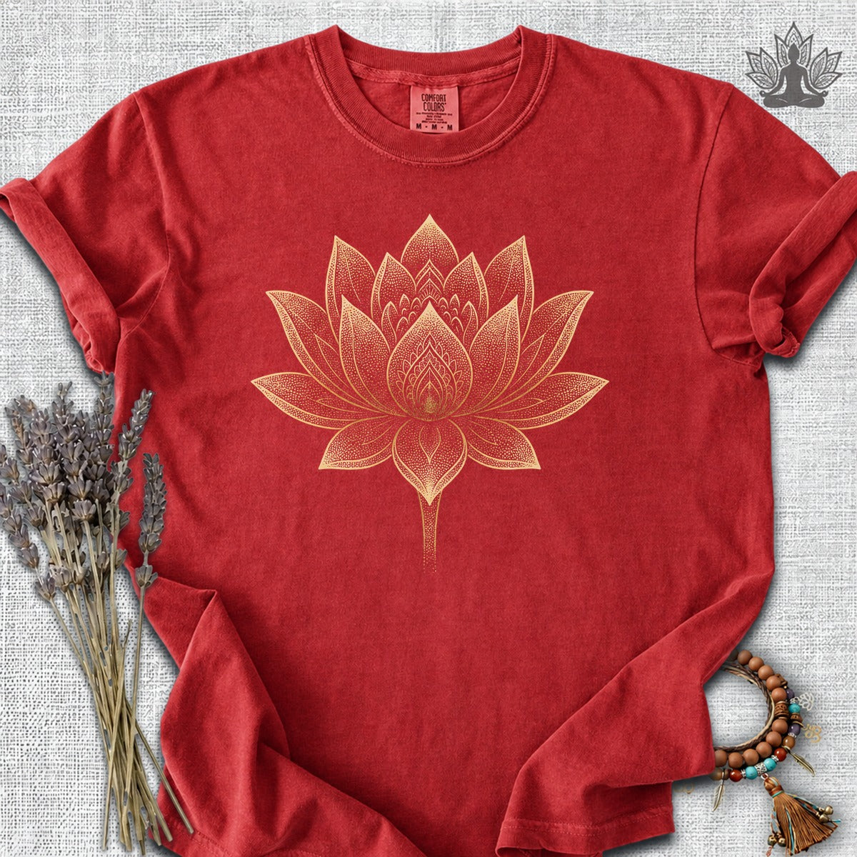 Golden Lotus Comfort Colors Tee