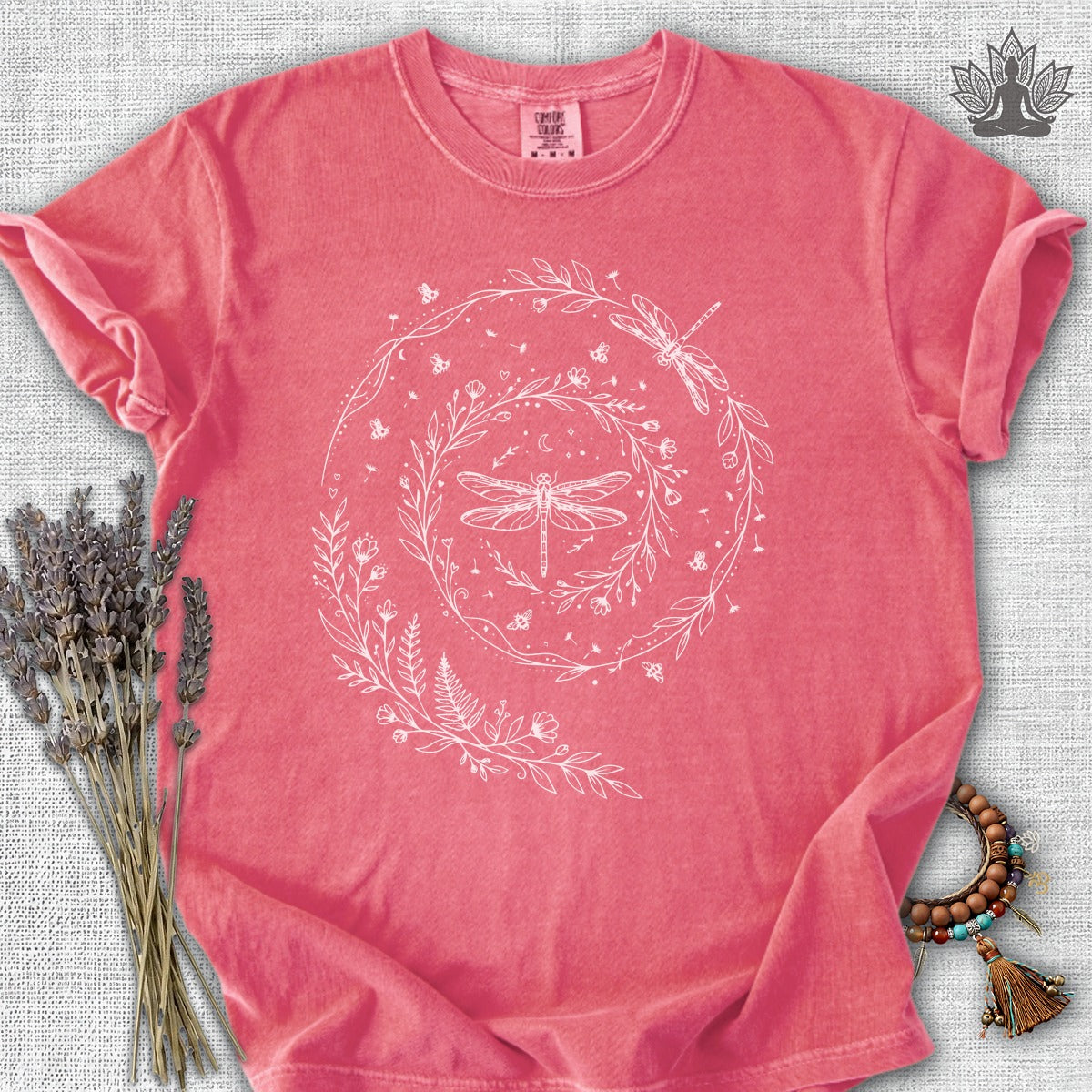 Flow Like The Wind Dragonflies & Bees Comfort Colors® Tee