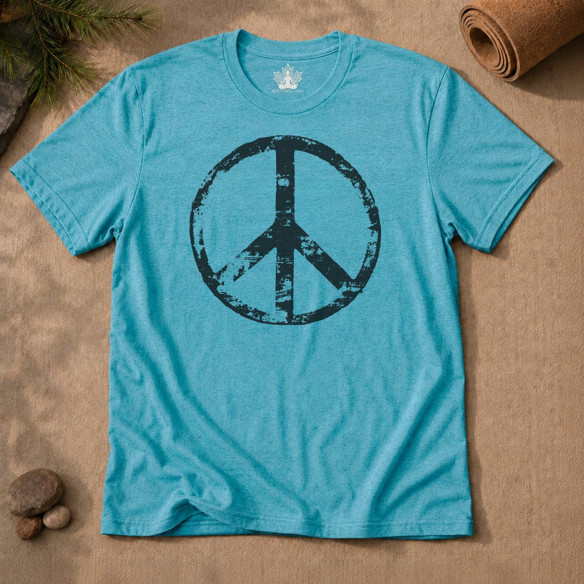 Vintage Peace Symbol Men Tee