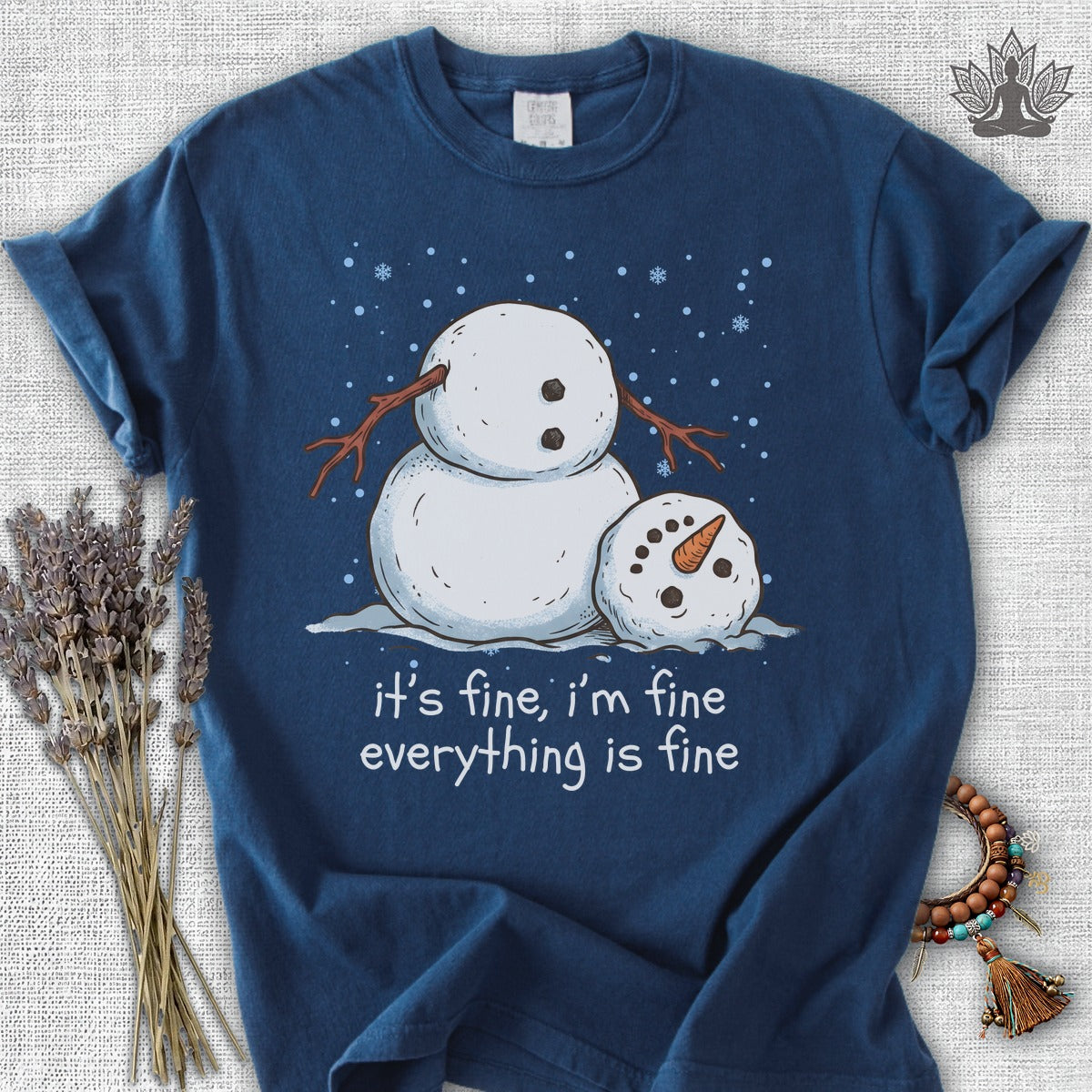 It's Fine, I'm Fine, Everything Is Fine Snowman Comfort Colors® Tee