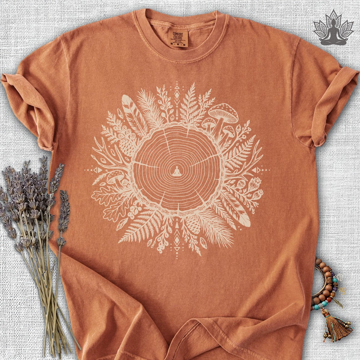 The Quiet Center Woodland Comfort Colors® Tee
