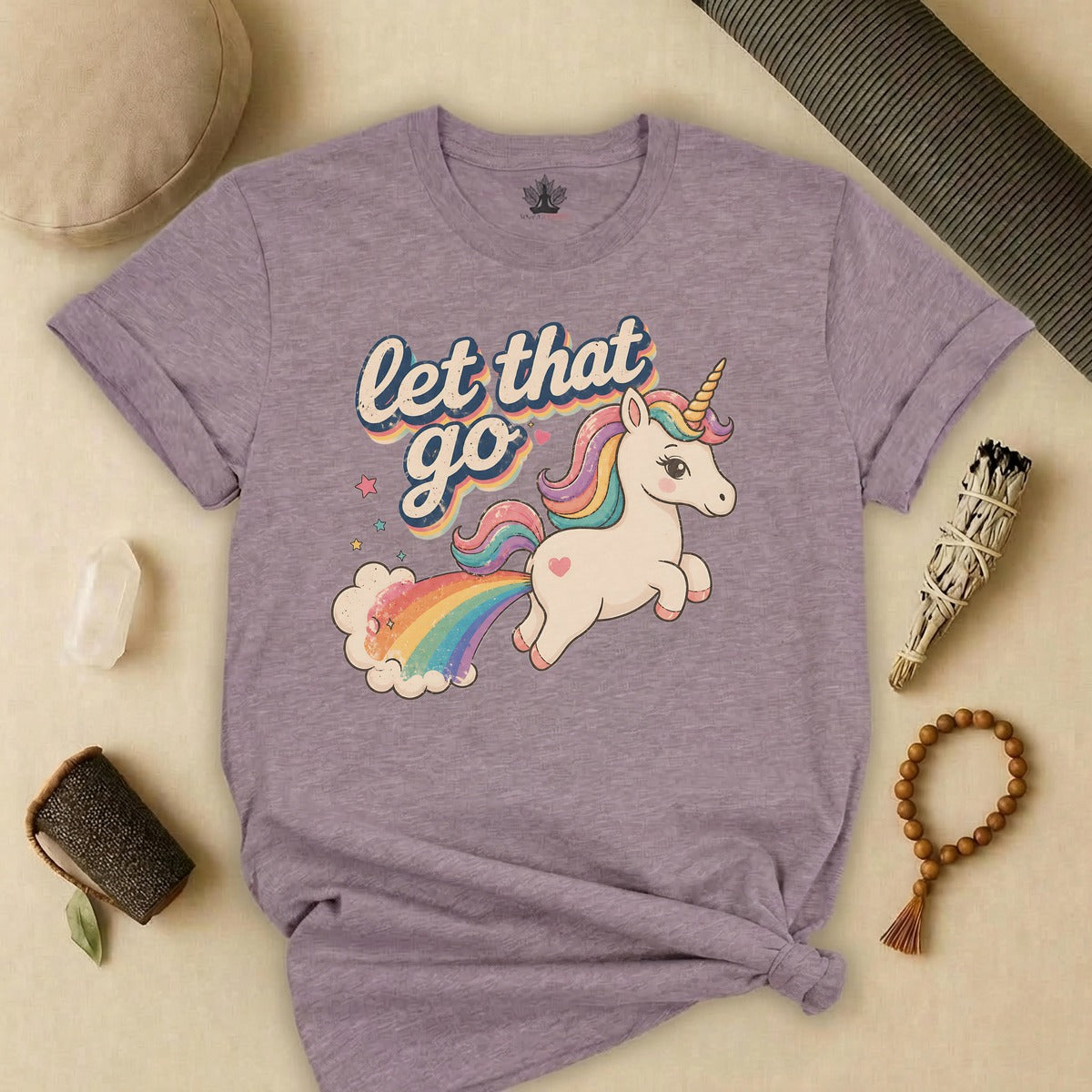 Nostalgia Unicorn Let That Go Tee