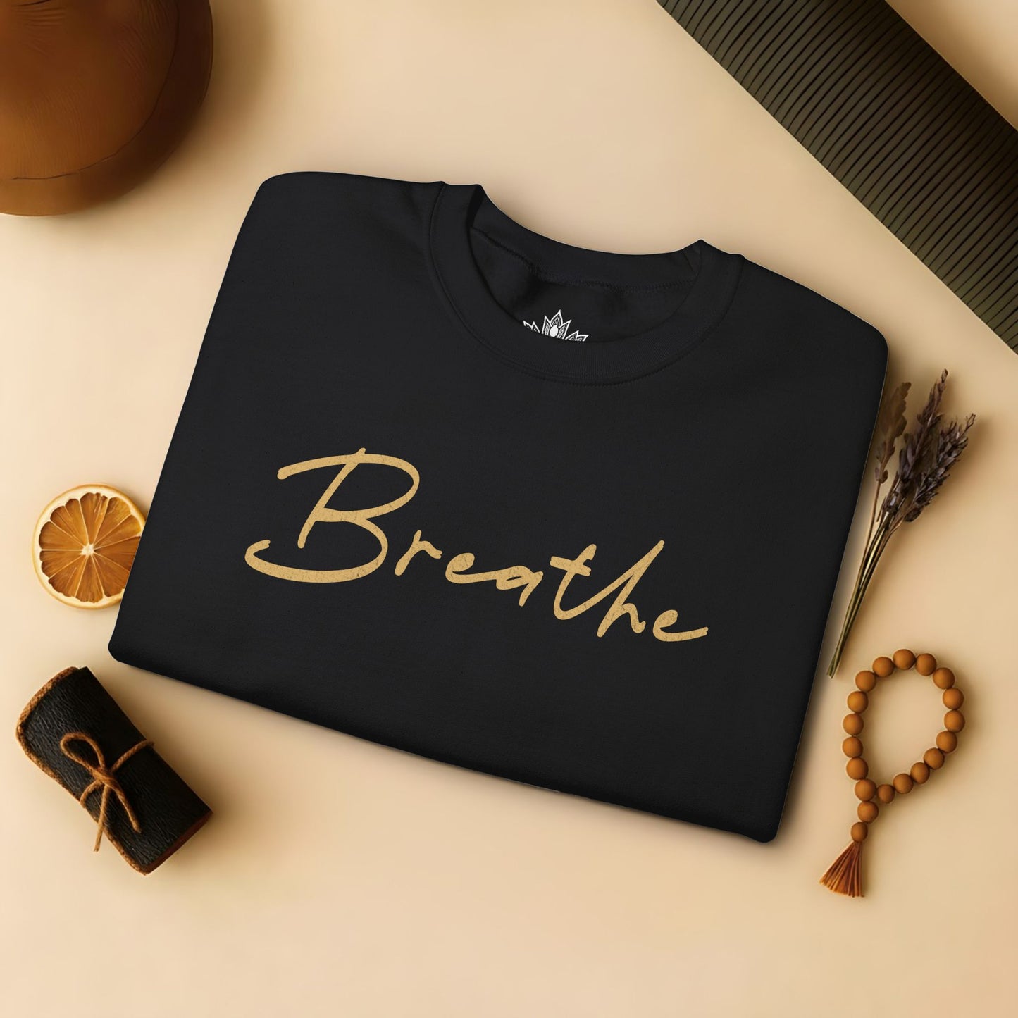 Cozy Breathe Sweater - Mandala Back Print