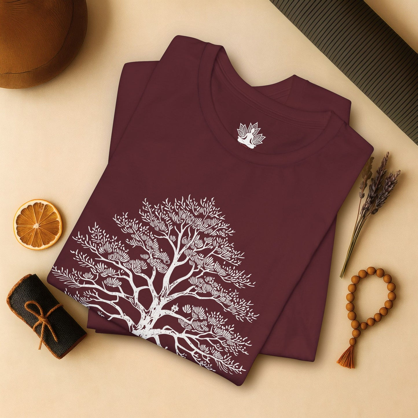 Sacred Tree of Life – Yoga Nature Minimalist Tee