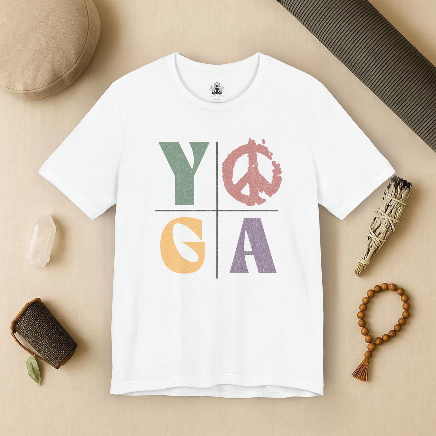 Bold Yoga – Modern Grid Tee