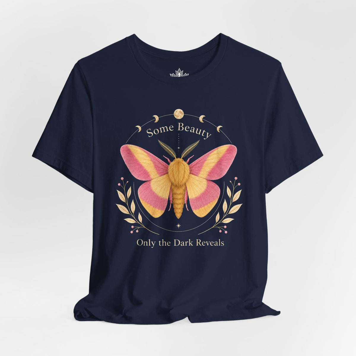Printify T-Shirt Some Beauty Only The Dark Reveals Tee Some Beauty Only The Dark Reveals Tee