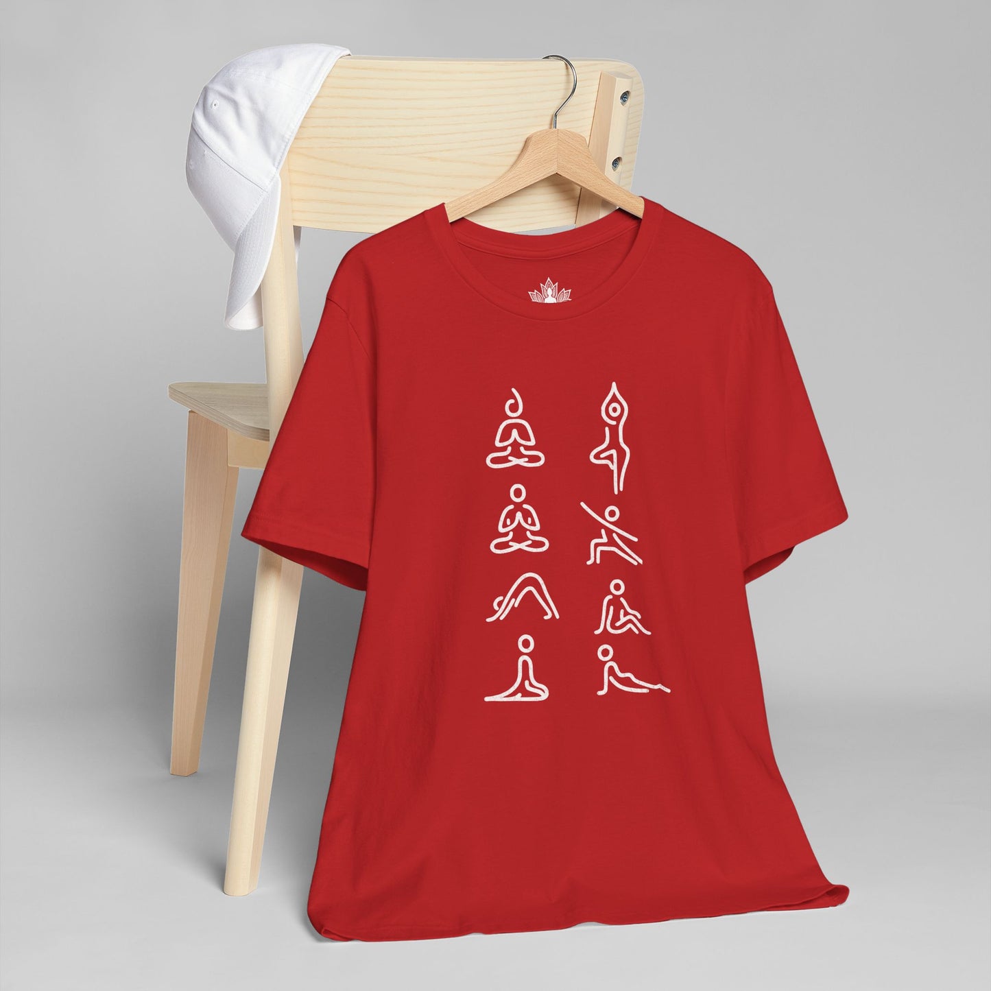 Minimalist Yoga Poses – Mindful Line Art Men Tee