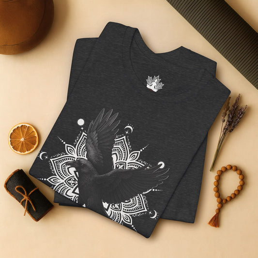 Mystic Raven – Mandala Moon Flight Tee