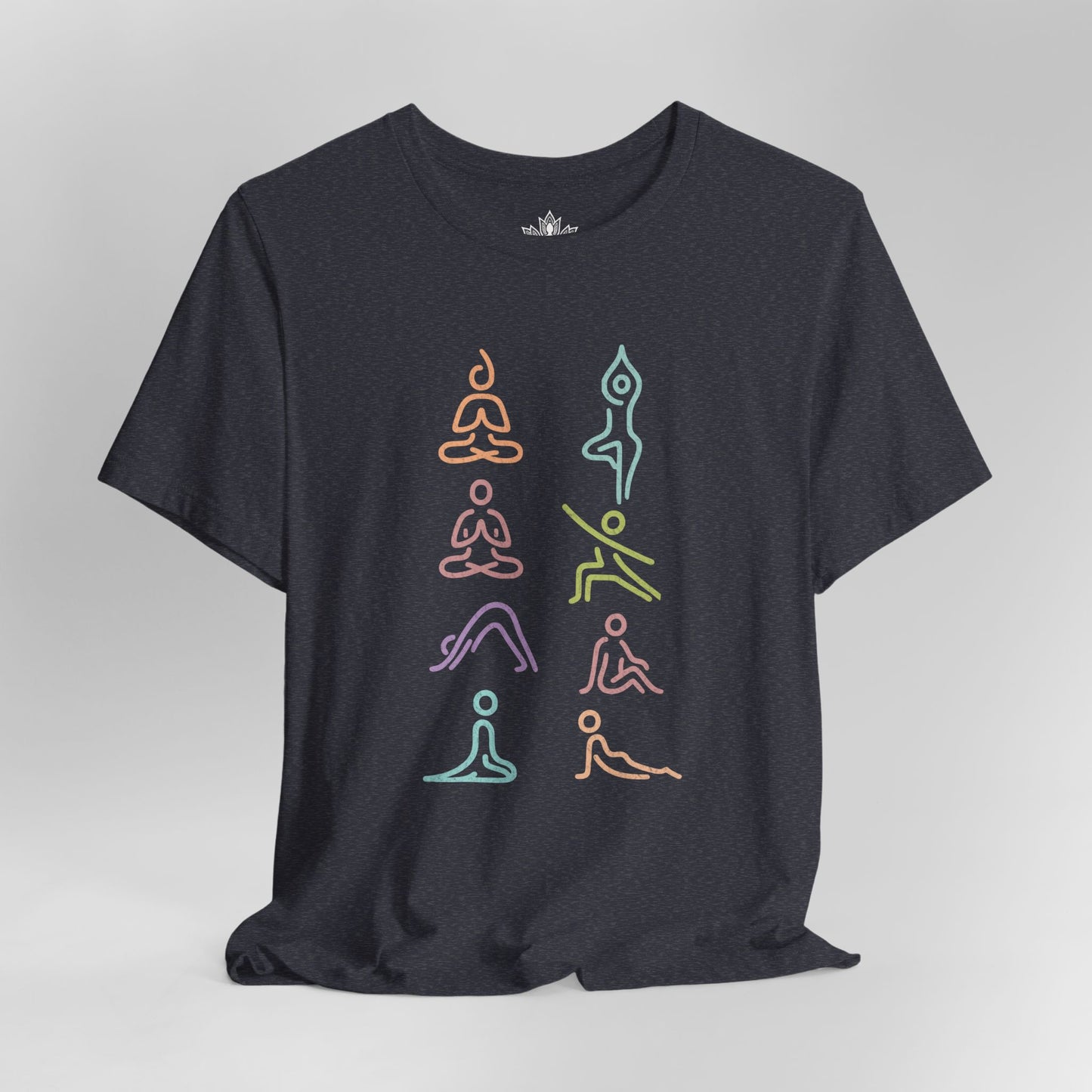 Minimalist Yoga Poses – Mindful Line Art Men Tee