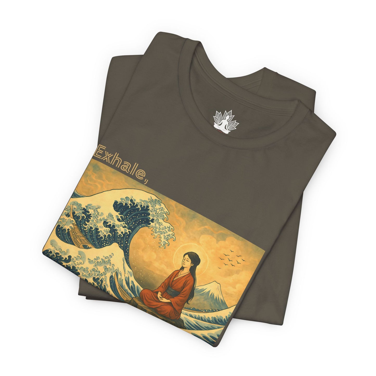 Exhale – Mindful Japanese Wave Men Tee