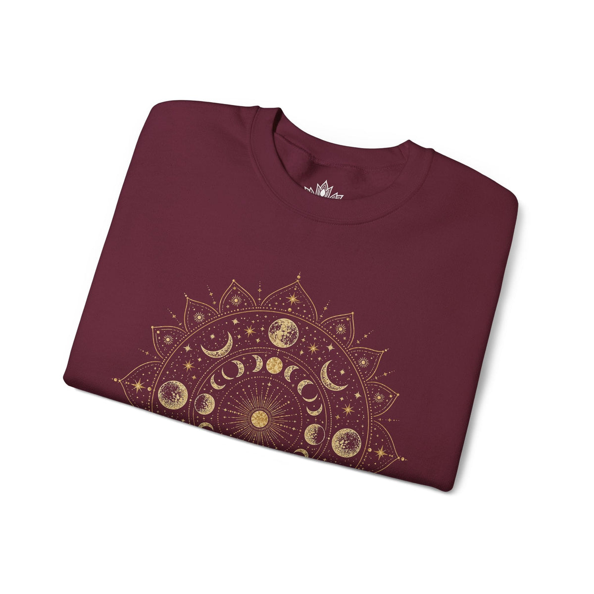Printify Sweatshirt Moon Mandala Sweatshirt Moon Mandala Sweatshirt