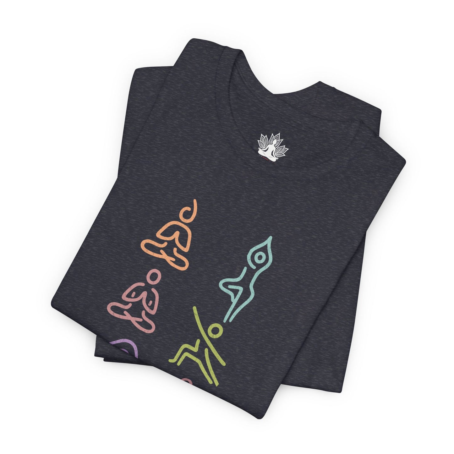 Minimalist Yoga Poses – Mindful Line Art Men Tee