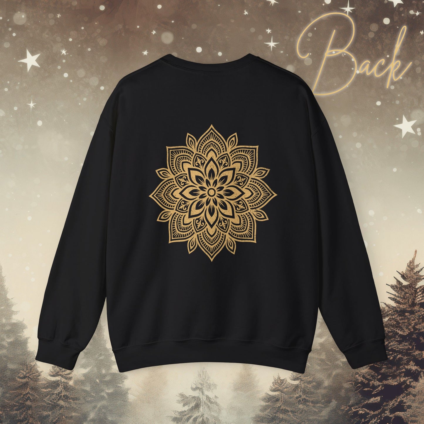 Cozy Breathe Sweater - Mandala Back Print